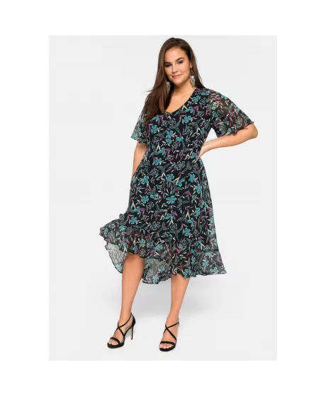 Lengva Sheego šifono suknelė su pamušalu