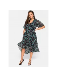 Lengva Sheego šifono suknelė su pamušalu