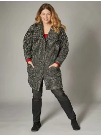 Emanuelle Vittoriano oversize stiliaus trumpas paltas - 1