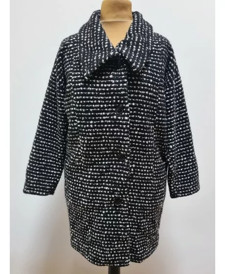 Emanuelle Vittoriano oversize stiliaus trumpas paltas - 2