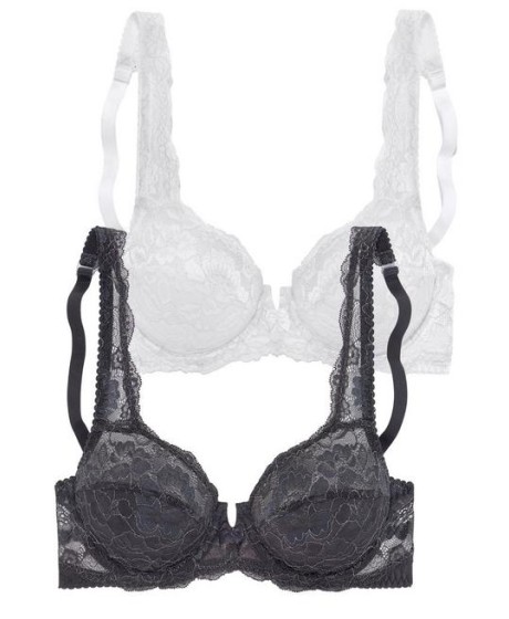 2-in1 Elegantiškų nėrinių Petite Fleur liemenėlių komplektas