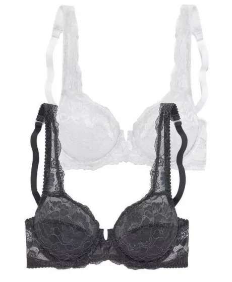 2-in1 Elegantiškų nėrinių Petite Fleur liemenėlių komplektas