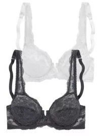 2-in1 Elegantiškų nėrinių Petite Fleur liemenėlių komplektas