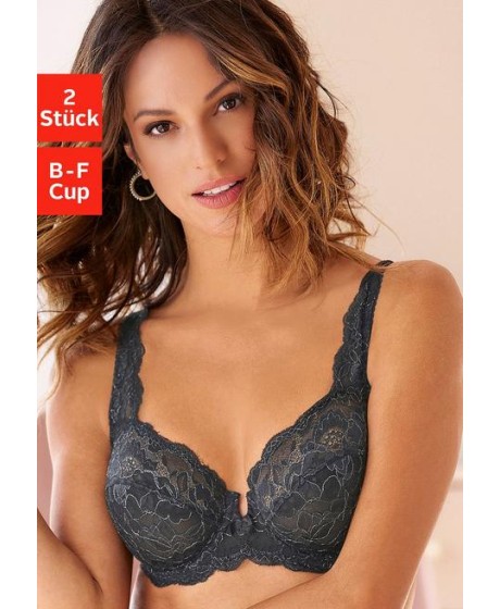 2-in1 Elegantiškų nėrinių Petite Fleur liemenėlių komplektas