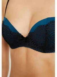 LASCANA liemenėlė su PUSH UP Ocean