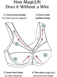 Glamorise mažinanti liemenėlė