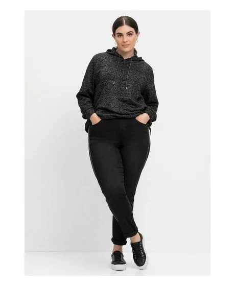 Sheego džinsai su dekoratyviomis šoninėmis siūlėmis